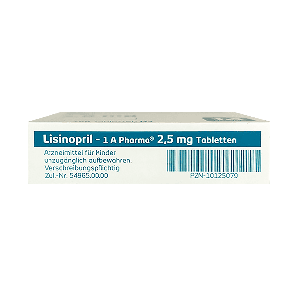 Lisinopril - 1 A Pharma 2,5 mg